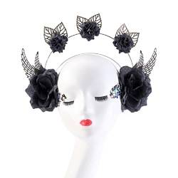SIYATE Göttin Stirnband Tiaras mit Blumenblattflügeln Haar Hoop für Frauen Hochzeit Tiaras für Frauen Mädchen Hochzeits Geburtstagsfeier von SIYATE