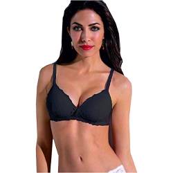 SIELEI 1 Stück Damen-BH 2676 ohne Bügel Push Up aus Spitze - Cup B, Schwarz , 80B von SIeLEI