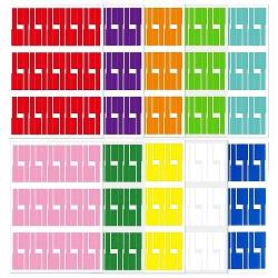 SJBAUTYO 300 Aufklebern Kabeletikettenband, Drucker Aufkleber Papier mit Selbstklebend, Kabeletikettenaufkleber, 1 Blatt mit 30 Aufklebern, insgesamt 10 Blatt (weiß) von SJBAUTYO