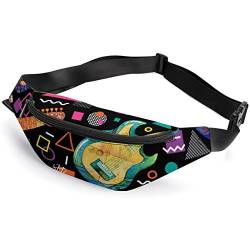 All You Need is Love and A Dog Fanny Pack, Adult Kids Sport Hüfttasche für Männer und Frauen, 80er 90er Gitarre, Einheitsgröße von SJOAOAA