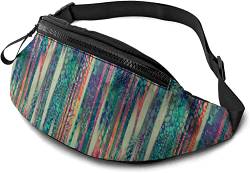 Schöne nahtlose Regenbogen-Tier-Bauchtasche für Damen und Herren, lässige Gürteltasche, Crossbody-Bauchtasche mit verstellbarem Riemen für Outdoor, Laufen, Wandern, siehe abbildung, Einheitsgröße, von SJOAOAA