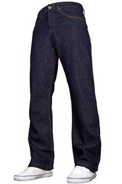 SK-1 Apparel Herren-Bootcut-Jeans, normale Passform, weites Bein Gr. 30W x 34L, Darkwash von SK-1 Apparel