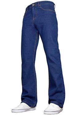 SK-1 Apparel Herren-Bootcut-Jeans, normale Passform, weites Bein Gr. 42 W/34 L, Stonewash von SK-1 Apparel