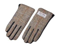 SK Studio Damen Touchscreen Handschuhe für Smartphone im Winter,Ziegenfell Lederhandschuhe,Warme Handschuhe Gelb S Handumfang:16-17cm von SK Studio