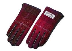 SK Studio Damen Touchscreen Handschuhe für Smartphone im Winter,Ziegenfell Lederhandschuhe,Warme Handschuhe Rot M Handumfang:17-18cm von SK Studio