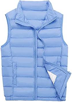 SK Studio Daunen Daunenweste Ärmellos Kinder Ultra Leichte Winter Jacke Weste Jungen Maedchen Stil 3 Grün 170cm / 11-12 Jahre von SK Studio