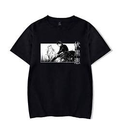 Anime T-Shirt Gojo Satoru T-Shirt Ryomen Sukuna Inumaki Toge Grafikshirt Kurzarm Tops für Männer Frauen von SKAYWHUK