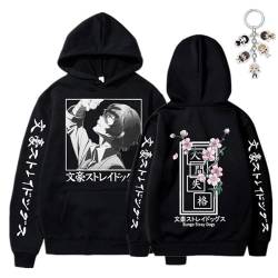 SKAYWHUK Bungo Stray Dogs Hoodie & Schlüsselanhänger Osamu Dazai Chuuya Nakahara Cosplay Sweatshirt Jacke Kostüm für Männer Frauen von SKAYWHUK