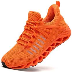 SKDOIUL Herren Sport Athletic Running Sneakers Walkingschuhe, 1922 Orange, 44.5 EU von SKDOIUL