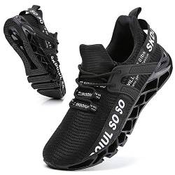 SKDOIUL Sport-Laufschuhe für Herren, Mesh, atmungsaktiv, Trailrunner, modische Turnschuhe, 59-schwarz-weiß, 42.5 EU von SKDOIUL