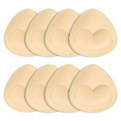 SKENGWEL 5 Paar BH Einlagen Bra Pads herausnehmbaren Sport BH,Bikinis Unterwäsche Einsätze Pads (C/D 5 Pairs Beige) von SKENGWEL