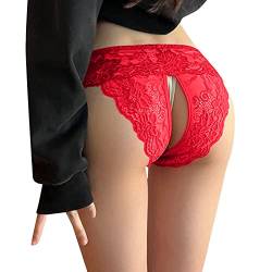 SKFLABOOF Sehr Sexy Dessous - Unterwäsche Damen Höschen Sexy Spitze Hipster Slip Weich Frauen Reizwäsche Atmungsaktiv Panties G-Strings Tangas Reizwäsche Erotic Nachtwäsche Pantys von SKFLABOOF