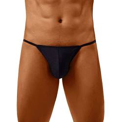 SKFLABOOF String Tanga Herren Männer Dessous Erotisch Tiefschutz Herren Leder & Latex Tanga Männer Sexy Herren Bodysuit Push Up Badehose Herren Leder Dessous von SKFLABOOF