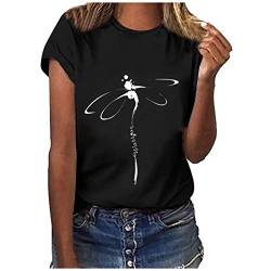 SKFLABOOF Tshirts Women - T Schirt Damen Locker Lässig Sommer Sale Shirts Tops Oberteile Mit Aufdruck Kurzarm Tshirt T Shirt Batik Ausgefallene Bluse Damenshirts Pullover 3 von SKFLABOOF