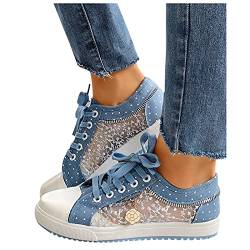 Sneaker Damen Spitze Sommerschuhe Bunt Platform Canvas Schuhe Frühling Elieberlin Hochzeit Turnschuhe Trachtenschuhe Sommer Comfort Brautschuhe Ortopädicheschuhe -Sale Mesh Hohle Boots Sabots von SKFLABOOF