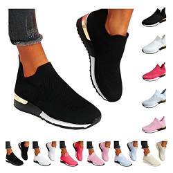 Sneaker & Sportschuhe Für Damen Weiss Elegante Turnschuhe Barfuss Schuhe Leichtgewichts Atmungsaktiv Laufschuhe Frauen Cushion Flach Walkingschuhe Halbschuhe Für Sporthalle Outdoor Jogging von SKFLABOOF