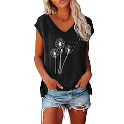 T-Shirts Für Damen Tshirt Mit Gummizug Am Bund Long T Schirt Basic Bluse Lässig Für Leggings Luftig T-Shirt Pullover Langes Batik Summer Must Haves Shirt Achselshirts Long Shirt von SKFLABOOF