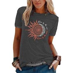 Tshirts Women - T Schirt Damen Locker Lässig Sommer Sale Shirts Tops Oberteile Mit Aufdruck Kurzarm Tshirt T Shirt Batik Ausgefallene Bluse Damenshirts Pullover von SKFLABOOF