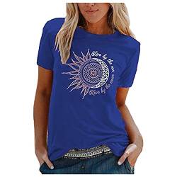 Tshirts Women - T Schirt Damen Locker Lässig Sommer Sale Shirts Tops Oberteile Mit Aufdruck Kurzarm Tshirt T Shirt Batik Ausgefallene Bluse Damenshirts Pullover von SKFLABOOF