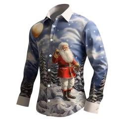 Weihnachtshemd Herren Lustig - Hässlich Hemden Grün Hässliche Lustig Weihnachts Weihnachtshemden Poloshirt Weihnachtsshirts Pailletten Xmas Weihnachtsshirt Shirts Rotes Klamotten Kleidung von SKFLABOOF