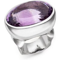 SKIELKA DESIGNSCHMUCK Silberring Amethyst Ring 32x22 mm (Sterling Silber 925) (1-tlg), hochwertige Goldschmiedearbeit aus Deutschland von SKIELKA DESIGNSCHMUCK