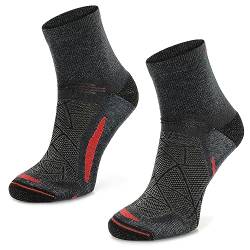 SKIETY Comodo Wandersocken Merino – Merino Socken Damen – Merino Wandersocken – Socken Merinowolle Herren – Wandersocken Sommer – Wandersocken Damen & Herren Merino von SKIETY