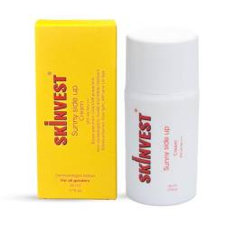 Skinvest Sunny Side Up Sunscreen SPF 40 PA++++ Broad Spectrum Cream For Sun Burn, Redness & Itching | Sweat Proof Non-Comedogenic, No White Cast | Suitable for Acne Prone Skin of Men & Women von SKINVEST