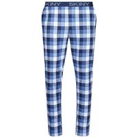 Skiny Pyjamahose Skiny Herren Pyjama Hose kariert (1-tlg) Modisches Design Baumwolle von SKINY