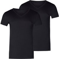 Skiny T-Shirt 2er Pack V-Neck Shirts mit körpernahem Schnitt von SKINY