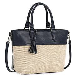 SKPAT - Handtasche Damen Umhängetasche - Handtaschen Damen Mittelgross mit verstellbarem riemen - Umhängetasche Damen hergestellt aus hochwertigem material - Dauerhaft Damen-Umhãngetasche, Marine Blau von SKPAT