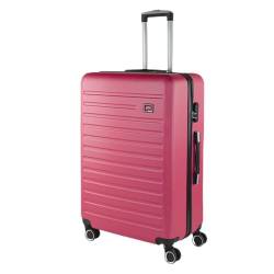 SKPAT - Koffer Groß 4 Räder Großer Koffer Leichte - Reisekoffer mit Rollen Groß. Reisekoffer Groß für Flugzeuge Koffer Hartschale mit Geprüftem Schloss - Trolley Koffer Groß, Fuchsia von SKPAT