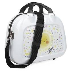 SKPAT - Kosmetikkoffer Hartschale Groß, Beautycase Damen, Trolley & Handgepäck Koffer: Beauty Case Hartschale, Kosmetik Koffer, Kosmetiktasche Groß - Ideal für Reisen! 133645, Blanco-Sonne von SKPAT