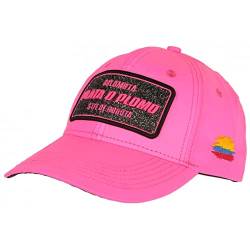 Colombia Baseball Cap Plata o Plomo Neonrosa und Strass, Schwarz, Rosa, Einheitsgröße von SKR