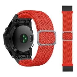 SKXMOD Correa Smartwatch-Armband aus geflochtenem Stretch-Nylon für Garmin Fenix 7, 7X, 6, 6X, Pro, 5, 5X, Plus, 3, 3HR, D2, Epix 22, 26 mm, 22mm Width, Achat von SKXMOD