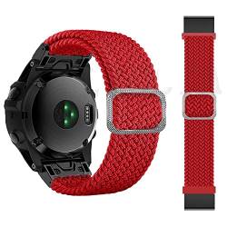 SKXMOD Correa Smartwatch-Armband aus geflochtenem Stretch-Nylon für Garmin Fenix 7, 7X, 6, 6X, Pro, 5, 5X, Plus, 3, 3HR, D2, Epix 22, 26 mm, For Epix, Achat von SKXMOD