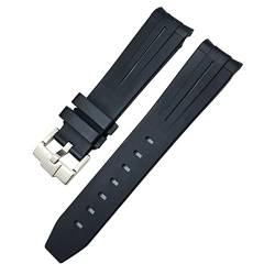 SKXMOD Gummi-Uhrenarmband für Omega Sxwatch, Seamaster, Speedmaster, Planet, Ocean, Tissot, gebogenes Ende, 18 mm, 19 mm, 20 mm, 21 mm, 22 mm, 20 mm, Achat von SKXMOD