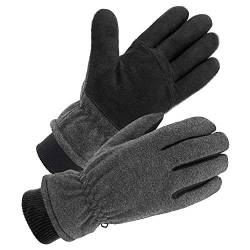 SKYDEER Winterhandschuhe mit Weichem Hirschleder Wildleder, Handschuhe für Herren und Damen Kaltes Wetter (SD8662KW/L, Warme 3M Thinsulate Isolierung) von SKYDEER