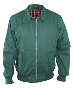 Skytex UK Harrington-Jacke Klassisch/Retro/Mod, in 10 Farben erhältlich, Größen XS-8XL Gr. Small, grün von SKYTEX UK