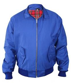 Skytex UK Harrington-Jacke Klassisch/Retro/Mod, in 10 Farben erhältlich, Größen XS-8XL Gr. XL, königsblau von SKYTEX UK