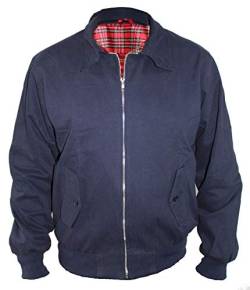 Skytex UK Harrington-Jacke Klassisch/Retro/Mod, in 10 Farben erhältlich, Größen XS-8XL Gr. XXL, navy von SKYTEX UK