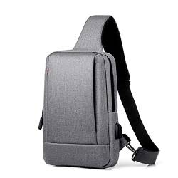 Brusttaschen für Herren Brusttasche for Herren aus Oxford-Stoff (Color : Dark Grey, Size : 21x6x31.5cm) von SLEDEZ