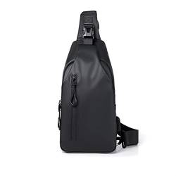 Brusttaschen für Herren Herren Outdoor Brusttasche mit großem Fassungsvermögen (Color : Black, Size : 17x6x30cm) von SLEDEZ