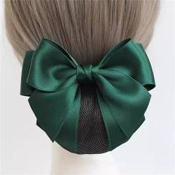Damen-Haarnetz mit Schleife Haarnetz-Kopfschmuck mit Schleife for Damen (Color : Green, Size : Free size) von SLEDEZ