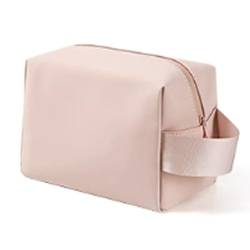 Damen-Kosmetiktasche mit großem Fassungsvermögen Weibliche tragbare einfache Reise-Handkosmetiktasche mit großer Kapazität (Color : Pink, Size : 160x230x130mm) von SLEDEZ