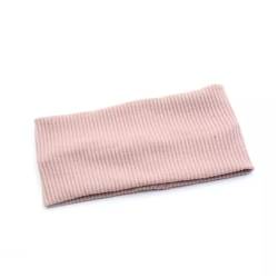 Gestricktes Stirnband für Frauen Gestrickte Haarbänder mit breitem Rand for Damen, Sportbündel-Stirnband (Color : Pink, Size : Free Size) von SLEDEZ