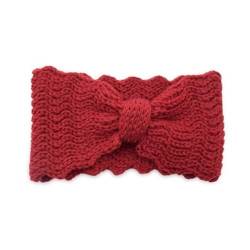 Gestricktes Stirnband für Frauen Gestricktes, seitlich dehnbares Haarband mit Schleife for Damen (Color : Colour 3, Size : Free Size) von SLEDEZ