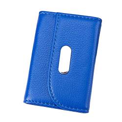 Kartenetui Multi Slot Card Bag Kreditkartentasche for Männer und Frauen (Color : Blue, Size : 70x105mm) von SLEDEZ