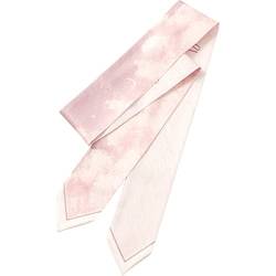 Seidenschal-Haarband Seidenschal, kleiner langer rosa Haargummi, Schal-Krawatte von SLEDEZ