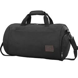 Sporttasche Herren-Sporttasche, Nass- und Trockentrennung, Sporttasche, leicht, for Training, große Kapazität, Reisetasche (Color : Black, Size : 44x25x22cm) von SLEDEZ