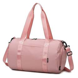 Sporttasche Leichte Geschäftsreisetasche for Damen mit kurzer Distanz, Nass- und Trockentrennung (Color : Pink, Size : 42x26x25cm) von SLEDEZ